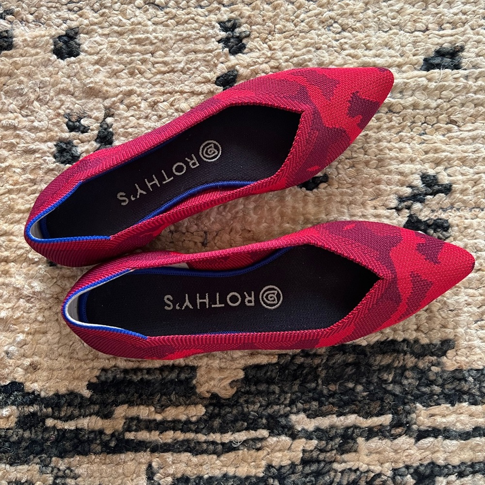 Rothy's Vibrant Red Flats